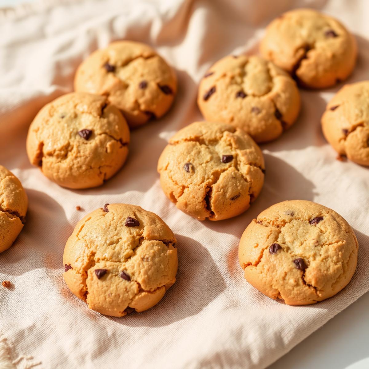 Freshly baked homemade cookies